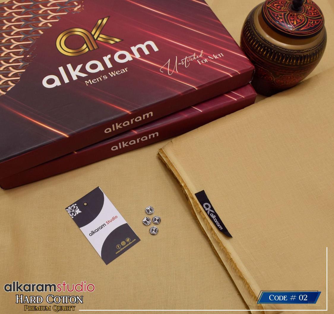 Alkaram Hard Cotton Men’s Suit